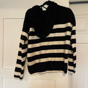 Striped Black and White Women's Sweater